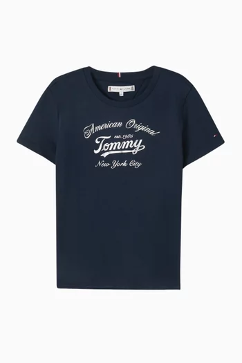 Script Logo T-shirt in Cotton