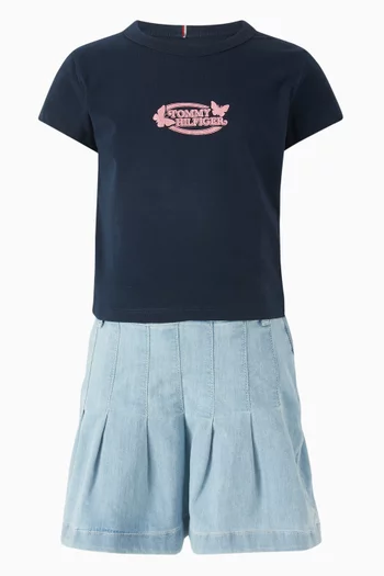 Butterfly Graphic T-shirt in Cotton