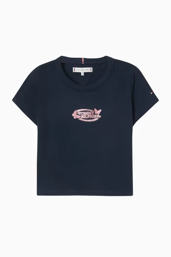 Butterfly Graphic T-shirt in Cotton