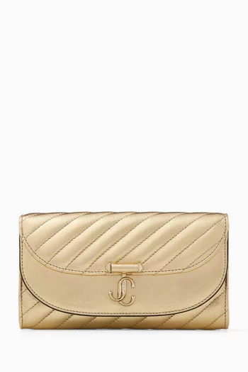Curve Chain Wallet in Leather