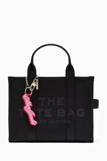 The Cursive Logo Bag Charm in Silicone