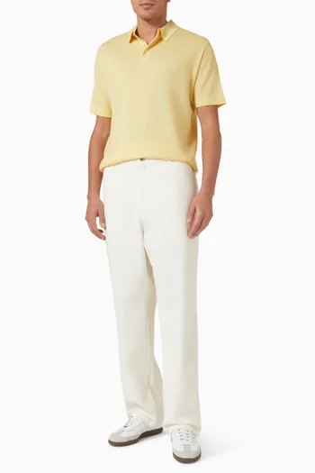 Knit Polo Shirt in Wool Blend