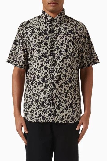 قميص بنقشة زنبق مراقب النجوم مزيج لايوسيل