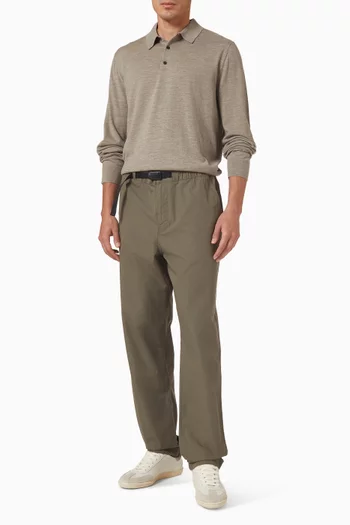 Polo Sweater in Merino Wool Blend