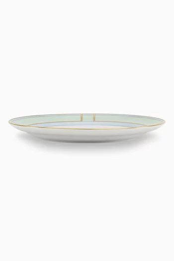 Colonna Flat Plate in Porcelain, 24cm