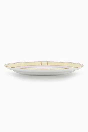 Colonna Flat Plate in Porcelain, 24cm