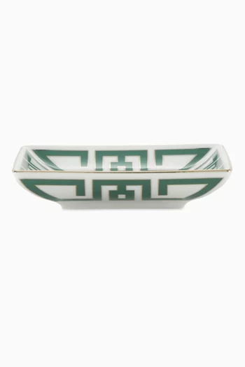 Small Square Change Tray in Porcelain, 13.5cm