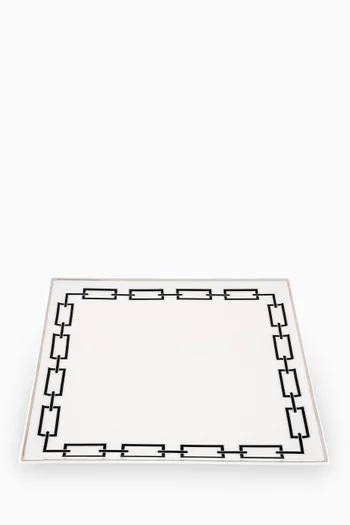 Feeling Change Tray Square Plate in Porcelain