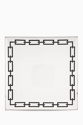 Feeling Change Tray Square Plate in Porcelain