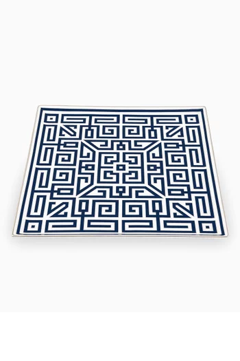 Feeling Change Tray Square Plate in Porcelain