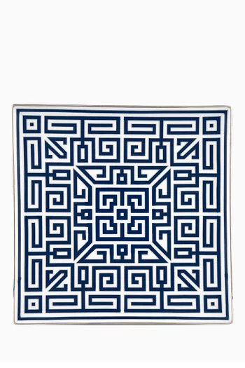 Feeling Change Tray Square Plate in Porcelain