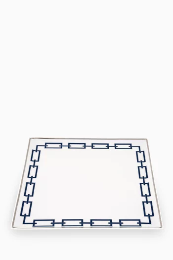 Feeling Change Square Tray Plate in Porcelain, 30cm