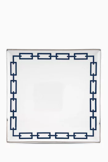 Feeling Change Square Tray Plate in Porcelain, 30cm