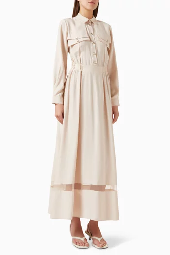 Shirt Dress in Viscose