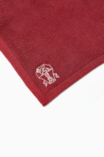Knit Pocket Square in Cotton