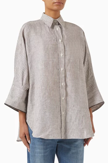 Striped Shirt in Linen