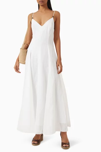 Monili Maxi Dress in Cotton Organza