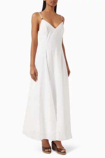 Monili Maxi Dress in Cotton Organza