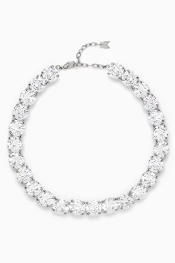Gigi Crystal Choker in Brass
