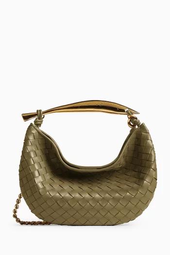 Sardine Top-handle Bag in Intrecciato Leather