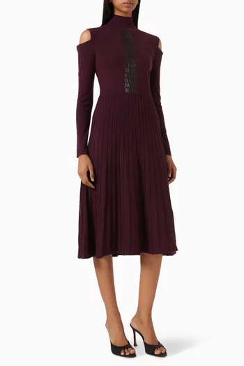 Baguette Embellished Knit Dress