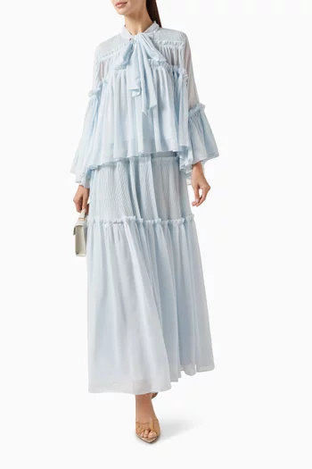 Tiered Maxi Skirt in Chiffon
