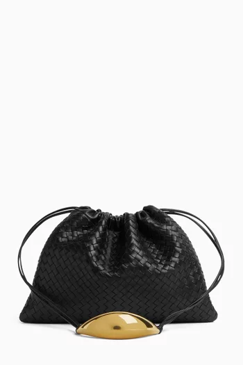 Dustbag Handle in Intrecciato Piccolo Leather