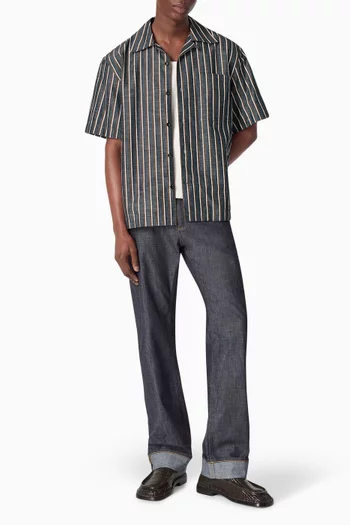 Striped Shirt in Cotton Blend