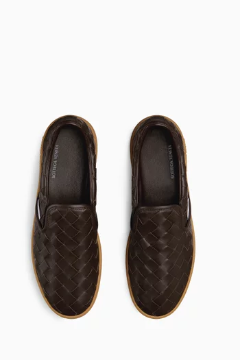 Sawyer Sneakers in Intrecciato Leather