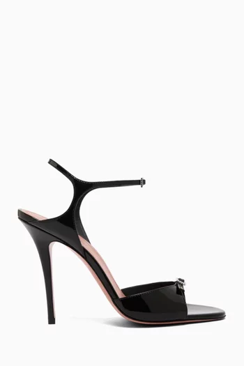 صندل أدوت بكعب 105 مم جلد لامع