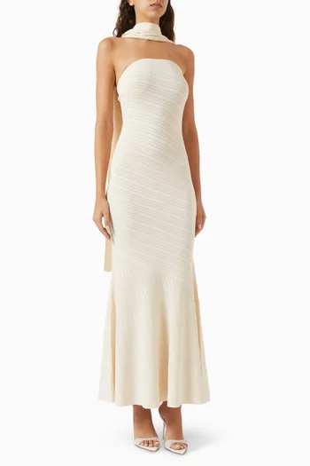 Noa Scarf Gown in Knit