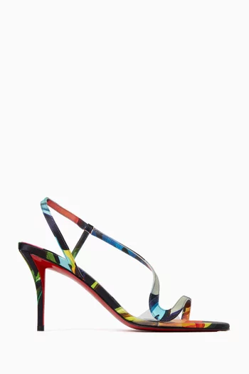 صندل روزا زي بكعب 80 مم ستان كريب