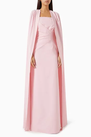 فستان سهرة بكاب كريب