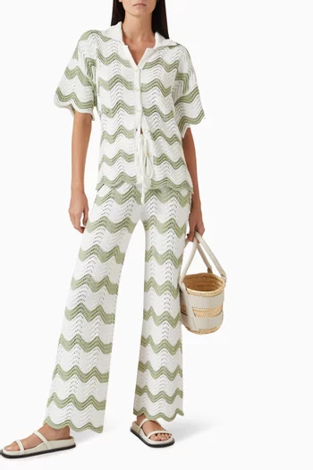 Jayden Wave Pants in Crochet