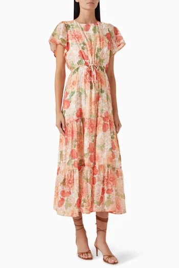Aida Midi Dress in Viscose-blend