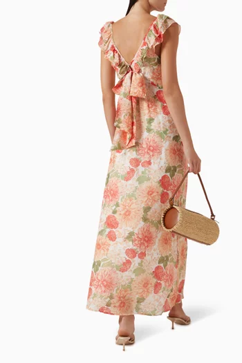 Aida Maxi Dress in Viscose-blend
