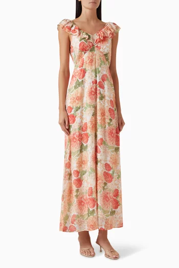 Aida Maxi Dress in Viscose-blend