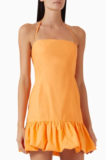 Charlotte Bubble Mini Dress in Cotton-blend