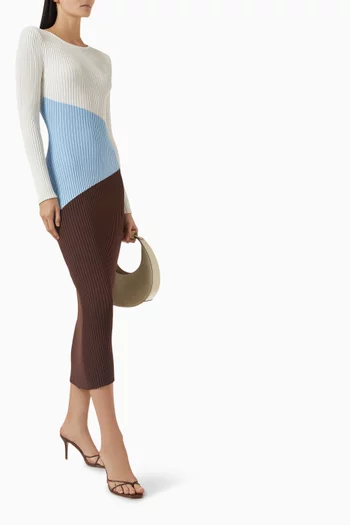 Tia Midi Dress in Knit