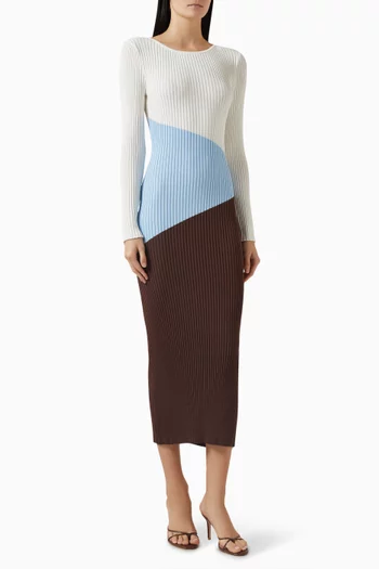 Tia Midi Dress in Knit