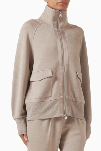 Roxbury Zip-through Sweater in DoubleSoft®