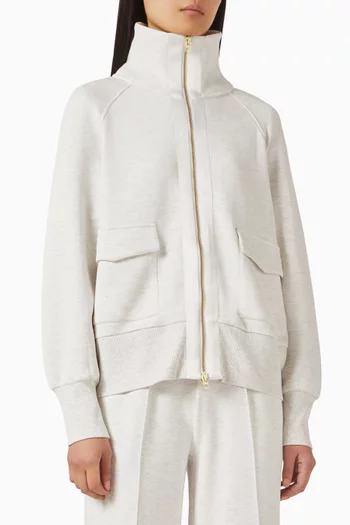 Roxbury Zip-through Sweater in DoubleSoft®