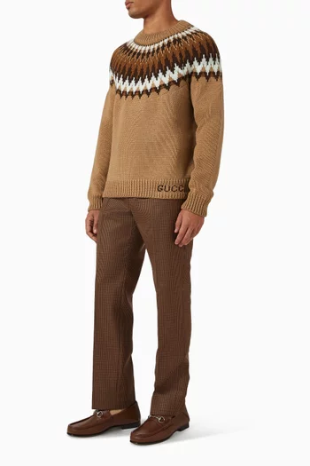 Chunky Sweater in Wool Knit