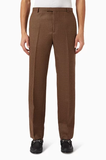 Pied de Poule Pants in Wool