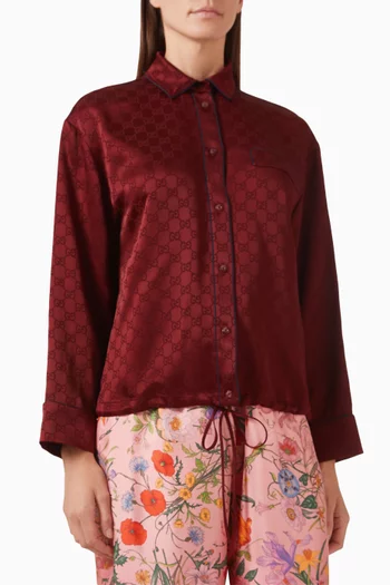 GG Shirt in Viscose Blend