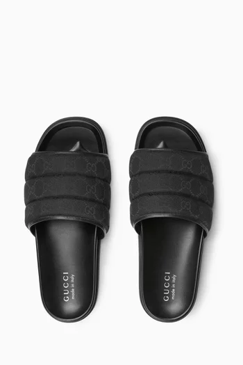 Slide Sandals in GG Canvas