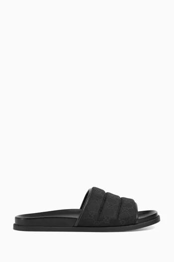 Slide Sandals in GG Canvas