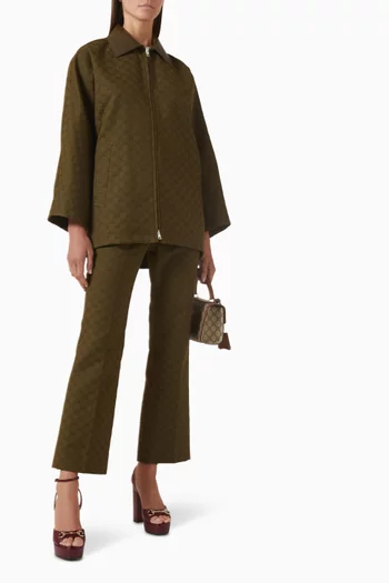 Straight-leg Pants in GG Canvas