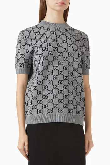 Reversible Top in GG Wool