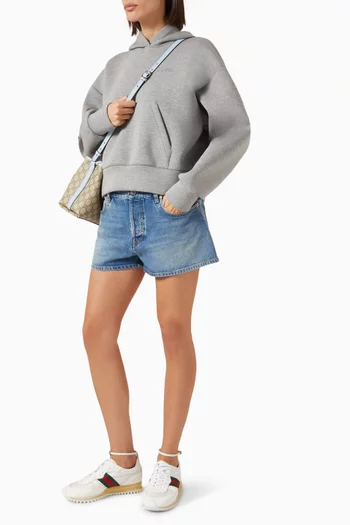 Washed Shorts in Denim